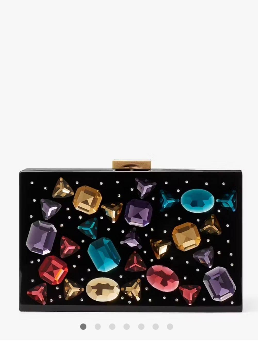 Kate Spade Sweet Treats Jeweled Resin Small Clutch, Black Multi